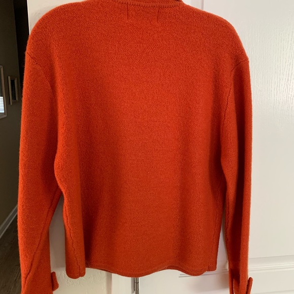 EUC - 100% WOOL DOUBLE BREASTED SWEATER JACKET - Picture 2 of 5